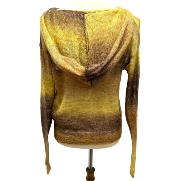 Fate Ombré Mohair Wool Whisper Weight Hoodie Sweater Women’s Small - Picture 6 of 11